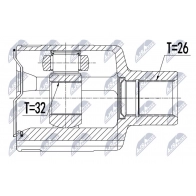 Шрус граната NTY F0IL8F B NPW-DW-007 Chevrolet Epica