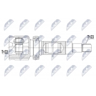 Шрус граната NTY GSS5 8 Ford Focus 3 (CB8) Седан 1.0 EcoBoost 100 л.с. 2012 – 2024 NPW-FR-112