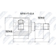 Шрус граната NTY NPW-FT-014 1440396113 P4OF Q