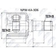 Шрус граната NTY JIFWI 1 1440396143 NPW-KA-306