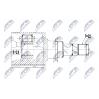 Шрус граната NTY Opel Corsa (D) 4 Хэтчбек 1.4 (L08. L68) 120 л.с. 2012 – 2014 NPW-PL-045 0 IAN4N