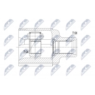 Шрус граната NTY Opel Mokka 6EWNNW 4 NPW-PL-062