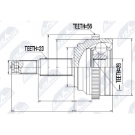Шрус граната NTY NPZ-CH-000 9 9956Q 1440396326
