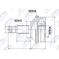 Шрус граната NTY TD 9BSS 1440396338 NPZ-CT-003