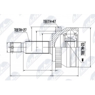 Шрус граната NTY WSYGU WW Hyundai Sonata (NF) 5 Седан NPZ-HY-531