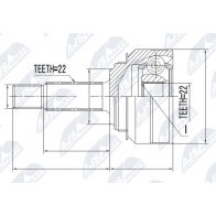 Шрус граната NTY Volkswagen Caddy (9K, 9U) 2 1995 – 2004 NPZ-SK-001 RCPC 7