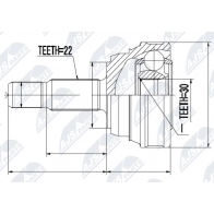 Шрус граната NTY 1440396737 2 P35CO NPZ-VW-013 - Изображение 1