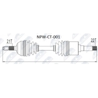 Приводной вал NTY NPW-CT-001 Citroen Saxo 1 (S0, S1) Хэтчбек 1.0 x 50 л.с. 1998 – 2003 8F STKWK