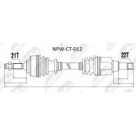 Приводной вал NTY NPW-CT-012 Citroen C5 3 (RW, PF3) Универсал 2.0 HDi 150 / BlueHDi 150 150 л.с. 2009 – наст. время 60P LV2C