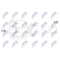 Приводной вал NTY NPW-CT-128 Citroen DS4 D XMPN4Y