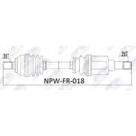 Приводной вал NTY Ford Focus 2 Хэтчбек 1.6 TDCi 90 л.с. 2005 – 2012 DAV 1IN NPW-FR-018