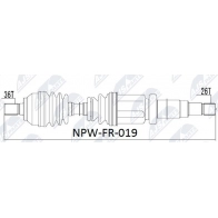 Приводной вал NTY NPW-FR-019 B EHGTJU Ford Focus 2 Хэтчбек 1.6 TDCi 90 л.с. 2005 – 2012