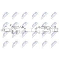 Приводной вал NTY Hyundai i10 (PA) 1 Хэтчбек NPW-HY-585 DAK0 Q9