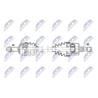 Приводной вал NTY Opel Corsa (E) 5 Хэтчбек 1.6 Turbo (08. 68) 207 л.с. 2015 – наст. время T8 GHJ NPW-PL-133