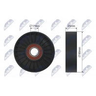 Натяжной ролик приводного ремня NTY RNK-CT-037 Peugeot 405 2 (4B) Седан 1.6 92 л.с. 1992 – 1994 N 88403