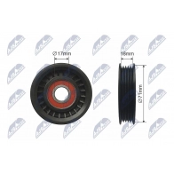 Натяжитель приводного ремня NTY RNK-HY-512 1440413406 6D7A S