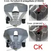 Тормозной суппорт HELLA PAGID EKLNCJA Saab 9-5 (YS3E) 1 1997 – 2009 AC914 3 8AC 355 391-431