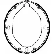 Тормозные колодки ручника, комплект HELLA PAGID RFZGM 8DA 355 050-891 H 1721 3719564