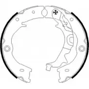 Тормозные колодки ручника, комплект HELLA PAGID MZJQP6 8DA 355 051-121 3719586 H1 731