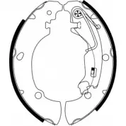 Тормозные колодки, комплект HELLA PAGID H964 5 3719857 8DB 355 002-701 WV4C8