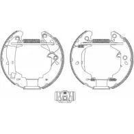 Тормозные колодки, комплект HELLA PAGID SDB80C 3719997 8DB 355 004-121 R057 0