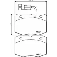 Тормозные колодки, дисковые, комплект HELLA PAGID 29139 3720134 29 037 8DB 355 005-501