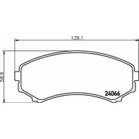 Тормозные колодки, дисковые, комплект HELLA PAGID 240 66 7791D867 3720665 8DB 355 011-201