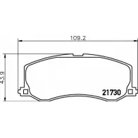 Тормозные колодки, дисковые, комплект HELLA PAGID Suzuki Swift (AH, AJ) 1 Седан T3058 2173 0 8DB 355 016-811