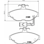 Тормозные колодки, дисковые, комплект HELLA PAGID 21085 3721294 8DB 355 017-691 2 1084