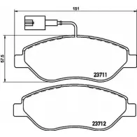 Тормозные колодки, дисковые, комплект HELLA PAGID 23712 8DB 355 018-841 237 11 Fiat Stilo