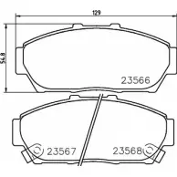 Тормозные колодки, дисковые, комплект HELLA PAGID 8DB 355 027-681 3721883 8K9N4 T13 06A