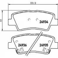 Тормозные колодки, дисковые, комплект HELLA PAGID T18 48A 3721994 A4N3R 8DB 355 028-791