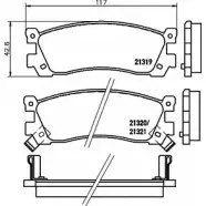 Тормозные колодки, дисковые, комплект HELLA PAGID RYLME 3722099 8DB 355 029-891 T 0024A