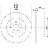 Тормозной диск HELLA PAGID 8DD 355 102-481 3722367 5240 9 2APKOA