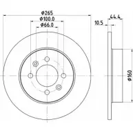 Тормозной диск HELLA PAGID 651V8YE 52 810PRO 8DD 355 103-511 3722470