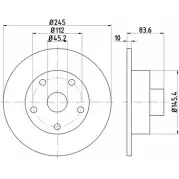 Тормозной диск HELLA PAGID 5 3944 OYVFWC Audi A4 (B5) 1 Универсал 1.8 T 152 л.с. 1997 – 1998 8DD 355 104-221