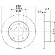 Тормозной диск HELLA PAGID PACB5CB 8DD 355 105-911 5396 9 Audi A6 (C5) 2 Универсал 3.0 Quattro 223 л.с. 2001 – 2004