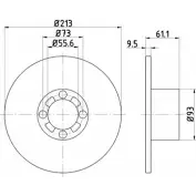 Тормозной диск HELLA PAGID 3722735 8DD 355 106-161 EICJR 5290 5