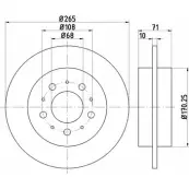 Тормозной диск HELLA PAGID 502 61 8DD 355 106-621 3722781 9K0RN