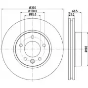 Тормозной диск HELLA PAGID 8DD 355 109-741 3723093 VXEUI6 542 16PRO