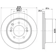 Тормозной диск HELLA PAGID 54 474 1V79M 3723400 8DD 355 112-821