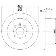 Тормозной диск HELLA PAGID 8NS092T 3723401 8DD 355 112-831 54 475