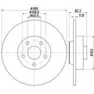 Тормозной диск HELLA PAGID A994EJP 547 57 8DD 355 115-321 3723648