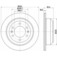 Тормозной диск HELLA PAGID S7JN47 5503 9 Hyundai H1 Starex (TQ) 2 Автобус 8DD 355 116-491