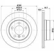 Тормозной диск HELLA PAGID 3724162 8DD 355 120-971 3D6DV6 5 5572PRO