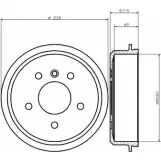 Тормозной барабан HELLA PAGID 3724920 LVPCTL9 629 21 8DT 355 301-451