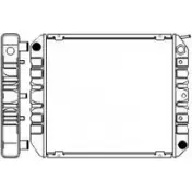 Радиатор охлаждения двигателя SAKURA AUTOMOTIVE 3740995 0071481020201 1481-0202 JLOM 94Z