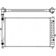 Радиатор охлаждения двигателя SAKURA AUTOMOTIVE QOGH M 3061-1004 Audi A4 (B5) 1 1994 – 2000 0073061100401