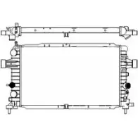 Радиатор охлаждения двигателя SAKURA AUTOMOTIVE 0Z 1C2C 3351-1029 Opel Astra (H) 3 Хэтчбек 1.6 Turbo (L48) 180 л.с. 2007 – 2010 0073351102901