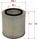 Воздушный фильтр SAKURA AUTOMOTIVE 3741834 FD 7IV 8997879012536 A-1708